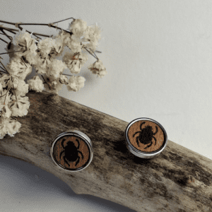 Bijoux - modèle - boucle d'oreille - bois - égyptien - scarabée